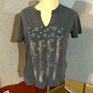 Maurices Embellished Flag graphic tee